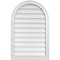 Ekena Millwork Round Top Surface Mount PVC Gable Vent w/ 2"W x 1-1/2"P Brickmould Frame, 22"W x 34"H GVPRT22X3402SN - alternate 1